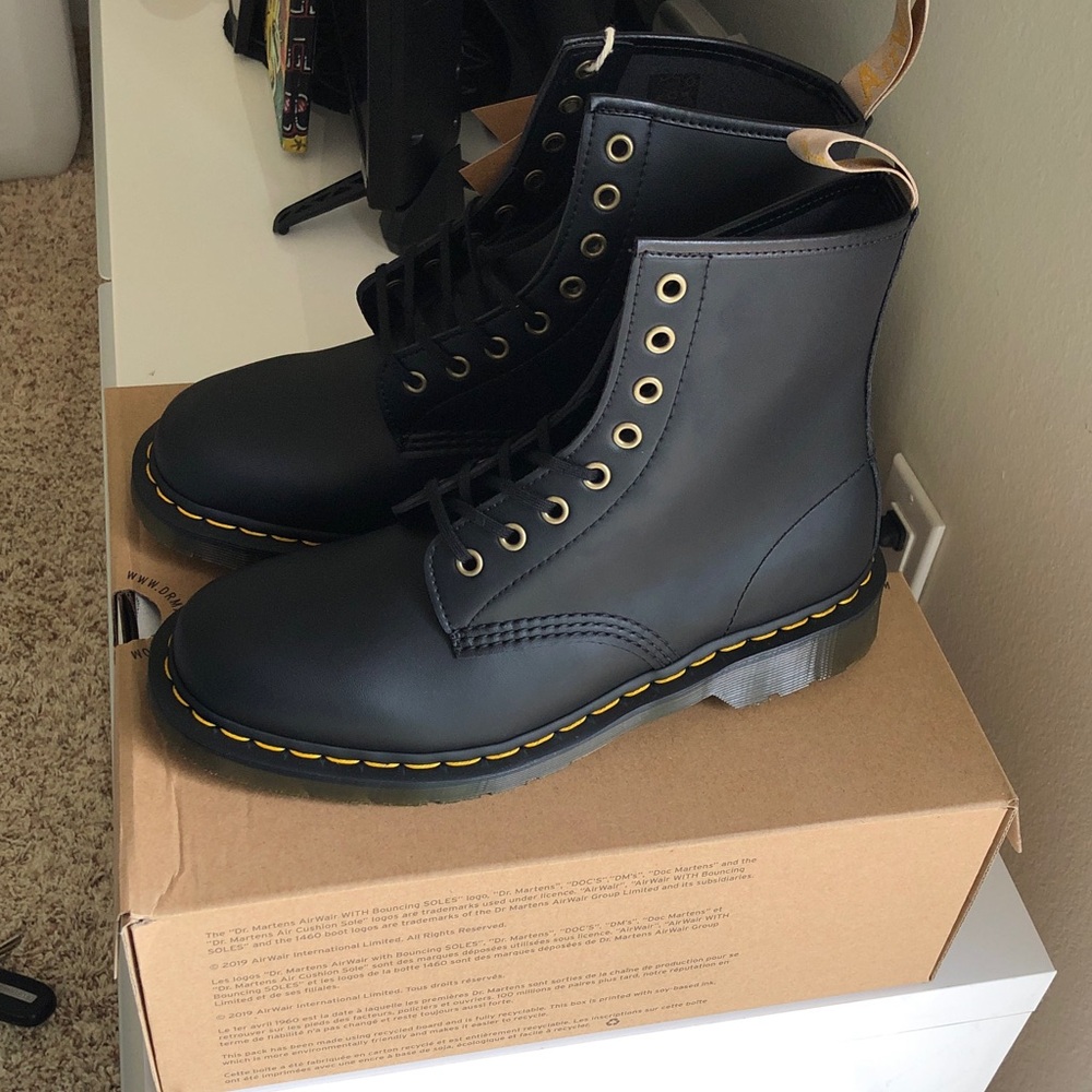 Dr. Martens Black Vegan Lace-Up Boots